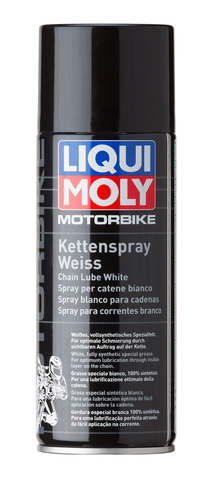 1591/8050 Спрей-смазка для приводной цепи мотоциклов Liqui Moly Kettenspray weiss 0.4L