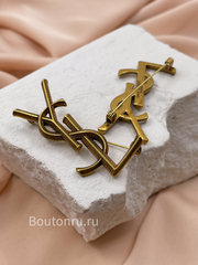 Брошь СЛ. бронзовая состаренная 5,5 см