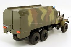 KRAZ-255 KUNG (box body) military camouflage SarAvto Agat 1:43