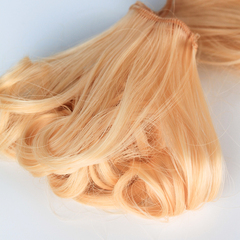 Волосы для кукол, трессы кудри Premium, светлый блонд, 13-15 см*1 метр, набор 2 шт