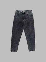 Джинсы-бананки с начёсом #T2-401 (сер.)