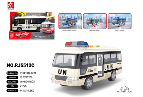 Автобус Юнисеф свет+муз 29*11