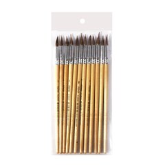 
          Кисть пони, Alingar, круглая, №7, деревянная ручка, 12шт/уп, европодвес