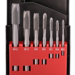 Набор метчиков машинных M3 -M12 HSS DIN371/376 (B/4-5P) 7пр Bucovice(CzTool) 105001