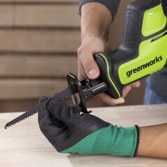 Сабельная пила Greenworks GPT-CRS-25К2 24V (80 мм) аккумуляторная, с АКБ 2 А/ч и ЗУ