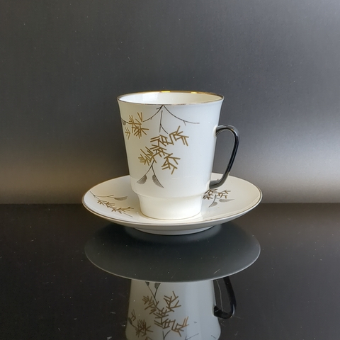 Кофейная пара ЛФЗ - Тонкий костяной фафор - СССР