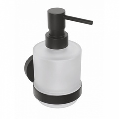 Настенный дозатор для жидкого мыла (стекло) Bemeta Dark 104109100 фото
