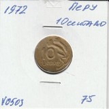 V0503 1972 Перу 10 сентаво сентавос центаво