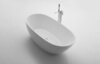 BelBagno BB80-1700 Отдельностоящая, овальная акриловая ванна в комплекте со сливом (донным клапаном) цвета хром, без перелива 1700x830x570