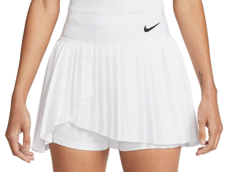 Юбка теннисная Nike Court Dri-Fit Advantage Pleated Tennis Skirt - white/black