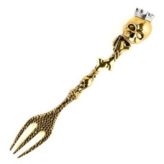 Вилка Scull 3 Gold