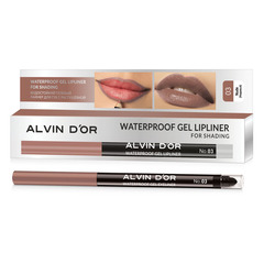 Alvin D`or P-21 Карандаш для губ гелевый водостойкий Lipliner for shading тон 03 нюдовый 0,29г