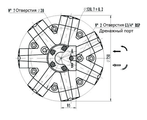 Гидромотор IPM9-3550