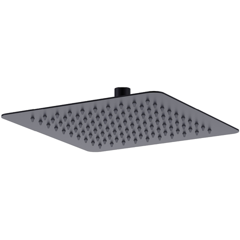 Lemark LM9487BL Лейка душевая верхняя, квадратная, 25х25см, нерж. сталь/чёрный