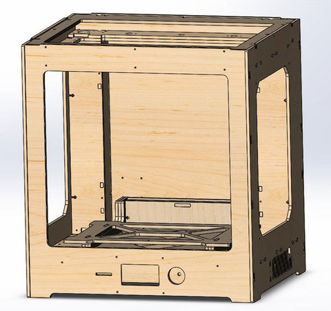 3D-принтер ZAV MAX T фанерный корпус
