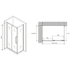 Abber Schwarzer Diamant AG30150MH-S85M Душевой уголок, 150x85x195