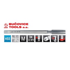 Метчик М10х1,5 (Гаечный) CSN223074 HSS 6h(2N) 12P 160мм a=6,3 Bucovice(CzTool) 149100