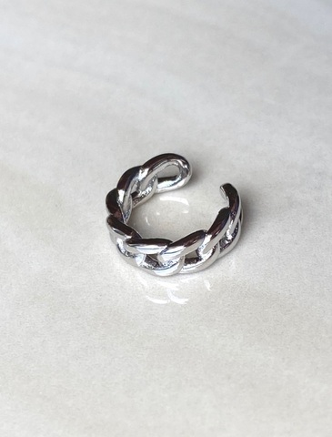 Кафф Цепь, серебряный цвет