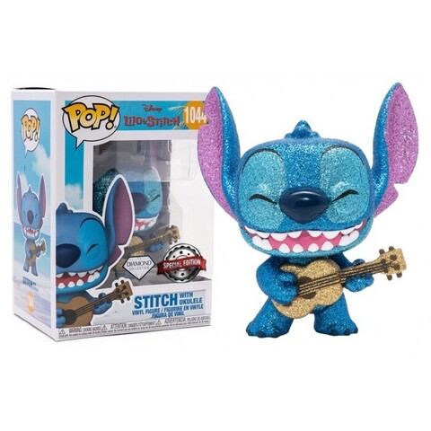 Funko POP! Disney. Lilo & Stitch: Stitch with Ukulele (Diamond Exc) (1044)