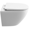 BelBagno BB5177CH-TOR/SC UNO-TOR Унитаз подвесной, безободковый, с системой смыва "Торнадо", с сиденьем soft close, BB5177CH-TOR/SC