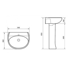 УМЫВАЛЬНИК SANITA ВИКТОРИЯ