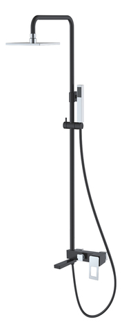 Boheme Q 148-BCR Стойка для душа, цвет: чёрный,хром