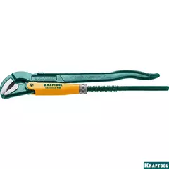 KRAFTOOL PANZER-45, №1, 1?, 330 мм, трубный ключ с изогнутыми губками (2735-10)