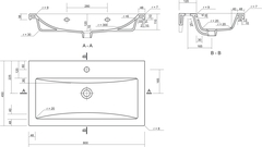 AVK2. Тумба напольная, 2 Двери, 800, коллекция Катрин c умывальником Como 80, Дуб Крафт Золотой, Молочный глянец