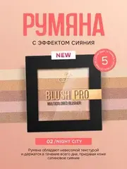 Ffleur B-715 Компактные румяна с эффектом сияния тон 02 Summer Night