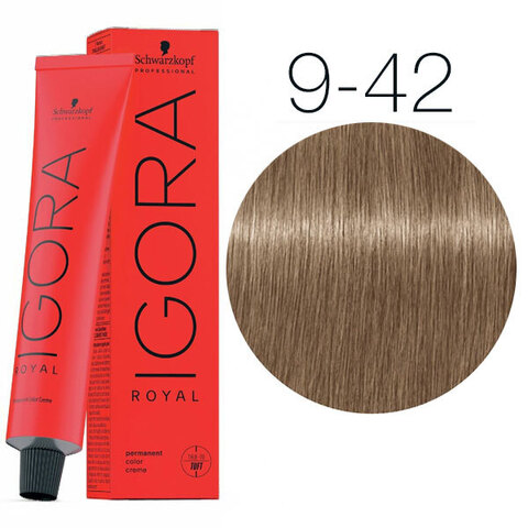 Schwarzkopf Igora Royal New 9-42 (Блондин бежевый пепельный) - Краска для волос