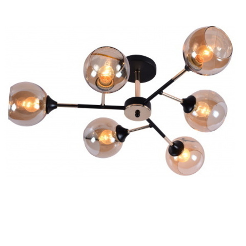 Потолочная люстра MX-5080/6 BK+FGD