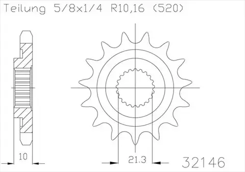 Звезда ведущая 50-32146 14S