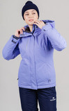Премиальный теплый зимний костюм Nordski Mount 2.0 Lavender-Blue женский с высокой спинкой