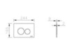 VitrA 740-2411 Origin Панель смыва, матовый черный