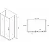 Душевой уголок ABBER Schwarzer Diamant AG30120B-S85B-S85B