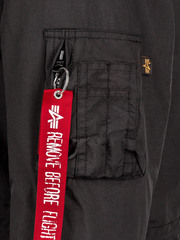 Парка Alpha Industries J-4 Impact Fishtail W Black (Черная)