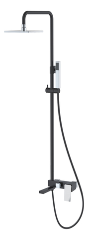 Boheme Q 148-BCR.2 Стойка для душа, цвет: чёрный,хром