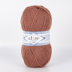 ALIZE "LANAGOLD 800", 49% шерсть, 51% акрил, 100 гр, 800 м, 173 вялая роза