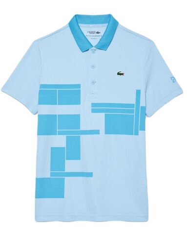 Теннисное поло Lacoste Tennis x Novak Djokovic Fan Version - Blue