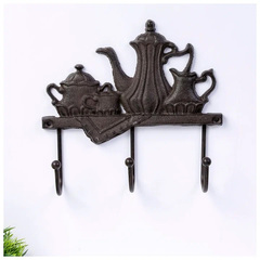 Крючки декеоративные металл "Чаепитие" 18*20*5,5см 4146604