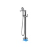 Aquatek AQ1145BGM AQ1145BGM БЕТТА смеситель для ванны напольный (внешняя и скрытая часть), шлиф. черный хром