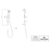 Villeroy&Boch  TVS00000900061 Душевой гарнитур, Villeroy&Boch, размер штанги, мм-600, размер шланга, мм-1600, количество режимов-3, материал-ABS/сталь нержавеющая, в комплекте-держатель ручного душа, цвет-хром