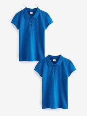 Поло школьное для девочки Next Q76-843, 2 шт., Ярко-синий