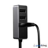 Baseus Enjoy Together Four Interfaces Output Patulous Car Charger 5.5A Dark Gray CCTON-0G