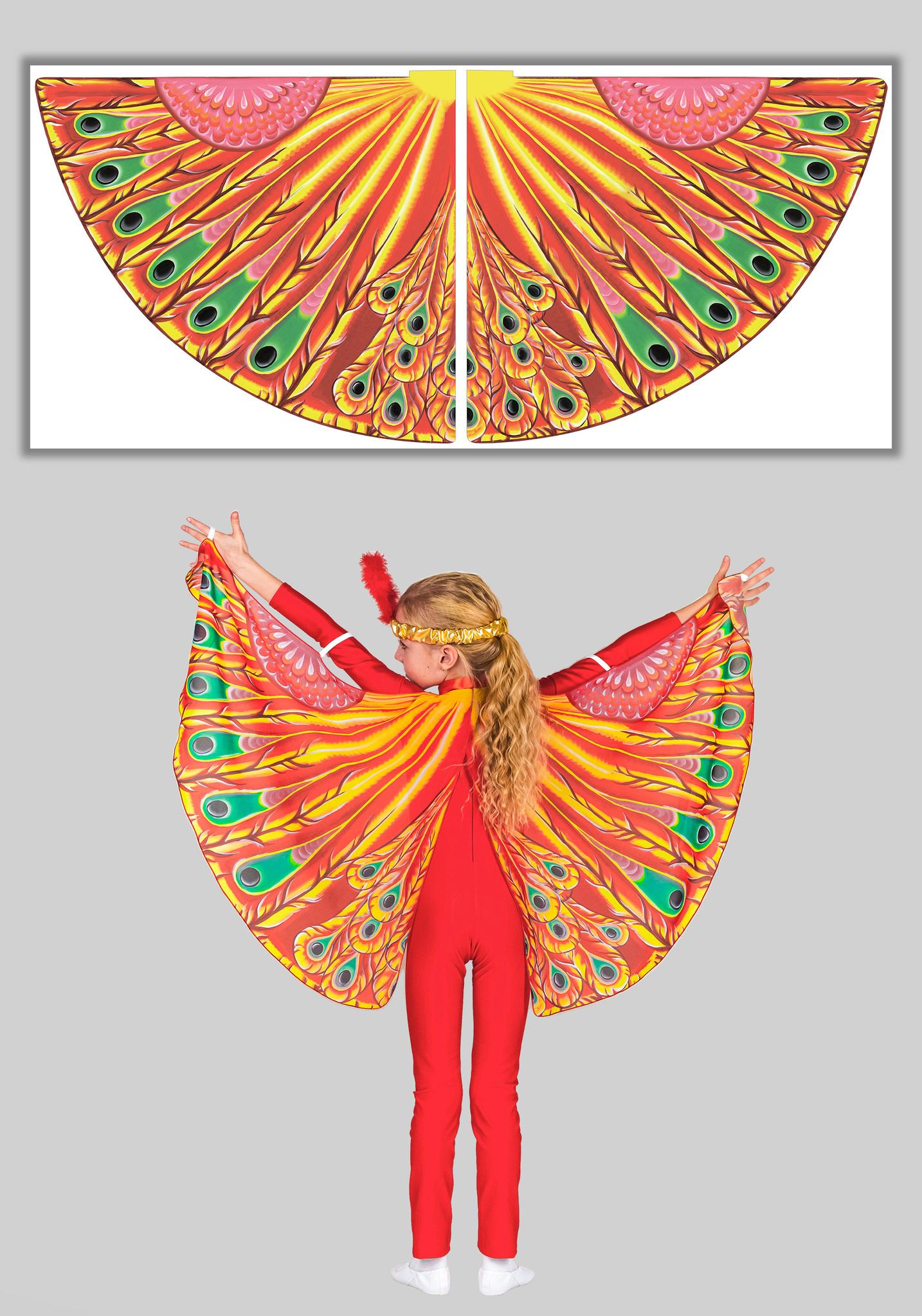 Детский костюм на Хеллоуин: как сделать крылья птицы