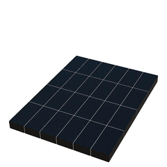 Варианты бетонных оснований с плиткой, верх с торцем под Ритуальный комплекс 1,8м х 2,4м