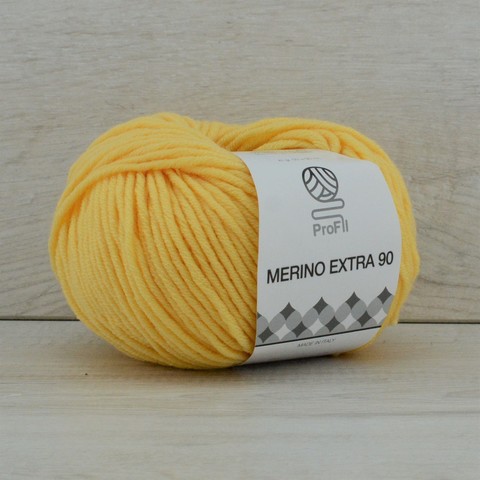 Пряжа Merino Extra 90 (Мерино экстра 90) Желтый 906