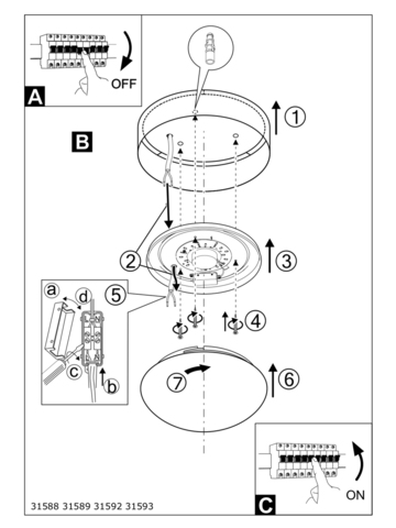 Потолочный светодиодный светильник Eglo PASTERI 31589