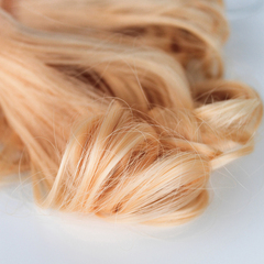 Волосы для кукол, трессы кудри Premium, светлый блонд, 13-15 см*1 метр, набор 2 шт