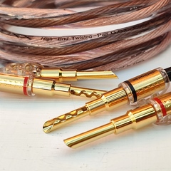 DAXX S182g Акустический кабель 12AWG (3.3мм.кв), класса Hi-End из монокристаллической меди -готовая пара-